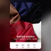 Camiseta roja de mujer de manga media, nuevo estilo otoño 2026, hombros descubiertos con tirantes, fruncida, corte ajustado, manga tres cuartos, top de malla de alta gama