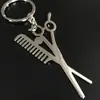 Tijeras de Metal, Peines, Llaveros al por Mayor en Stock para Salones de Belleza y Peluquerías, Llaveros de Herramientas Realistas