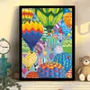 Pintura de diamantes hecha a mano DIY bordado de diamantes paisaje bosque lago versión coreana 5D con marco Amazon lote de fábrica ventas directas