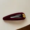 Pinza para el Cabello de Terciopelo con Forma de Corazón Dongdaemun Coreano de Gama Alta Versátil para Otoño e Invierno Pinza para Flequillo Lateral Accesorio para el Cabello