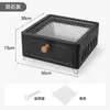 Set de Estufa para Hacer Té para Uso Doméstico, Estufa de Barbacoa para Interiores, Parrilla Portátil para Barbacoa de Patio al Aire Libre