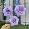 Rosa Desejo Artificial de 3 Cabeças para Casamento e Decoração de Casa, Atacado