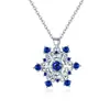 Collar de Copo de Nieve Completo de Diamantes Moxi Suministro Transfronterizo Joyería Colgantes Europeos y Americanos Colgante de Moda Congelado para Mujer