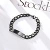 Pulsera de Acero Inoxidable Ins para Pareja para Hombres y Mujeres Un Par de Pulseras de Moda Personalizadas Retro Punk Hip-Hop