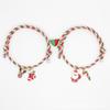Direto da Fábrica Pulseira de Casal Popular Europeia e Americana de Natal Papai Noel Veado de Natal Sino presente