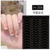 Pegatinas Huecas para Uñas Plantilla de Doble Uso Corazón Mariposa Patrón Francés Pegatinas para Aerógrafo Calcomanías para Uñas Venta al por Mayor