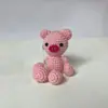 Fio em Estoque Boneca Pendurada de Crochê Pequeno Animal Fofo Chaveiro Pingente Artesanal Criativo Decoração de Bolsa