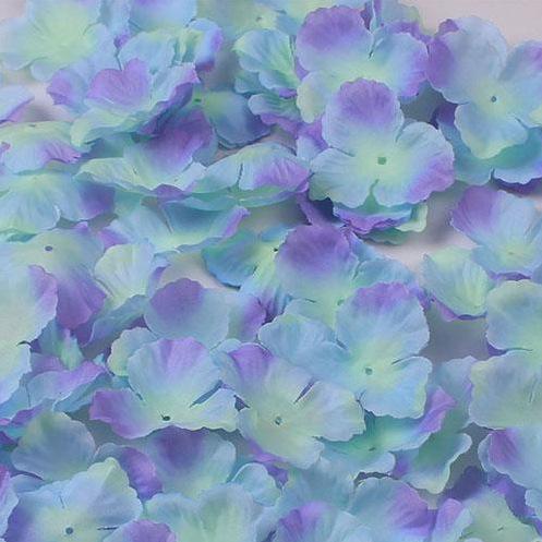 渐变蓝花瓣