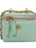 Bolso de Hombro Acolchado Texturizado Transfronterizo para Mujer, Nuevo Modelo 2026 Bolso Cruzado con Cadena, Bolso Cubo de Moda Estilo Chanel