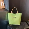Bolsa de Mão em Tecido de Nylon Estilo Minimalista Japonês Cores Morandi de Alta Qualidade Temperamento Jovem Senhora Bolsa Tote para Compras