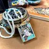 Set de Collar Thangka Pintado a Mano de Nepal y Xizang, Representando Vidas Pasadas y Presentes, 4*5