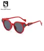 Gafas de Sol Redondas de Marco Pequeño de Gama Alta, Gafas de Sol de Tendencia Retro, Gafas de Sol Anti-UV para Hombre y Mujer