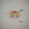Puente de arco de aleación ropa equipaje ferretería accesorios para bolsos accesorios de joyería semicirculares en stock venta al por mayor especificaciones completas