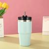 Nuevo Vaso Termo Portátil de Acero Inoxidable de 20 oz con Pajita de Alto Valor para Café, con Logo Imprimible