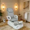 Sofá para Manicure y Pedicure, Tina Eléctrica para Pies, Tatuaje de Cejas, Sillón Reclinable Todo en Uno para Cuidado de Pies, Cama de Masaje de Pies para Terapia de Pies Dedicada a Salones de Belleza