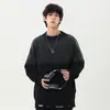 Tejidos de Color Degradado Ropa Interior de Algodón para Jóvenes Tejidos de Moda Chaqueta Gruesa de Punto Estilo Perezoso para Hombre