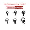 Aço Inoxidável Galvanoplastia a Vácuo Preto Acessórios de Fecho Lagosta DIY Colar Pulseira Fivela de Conexão da Moda Acessórios Bonitos e Descolados Fivela