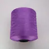 Hilo para ribete de toalla DTY, poliéster lavado con agua, alfombrilla de ratón, hilado de color, elasticidad media a alta, ribete de encaje, 360D, hilo morado, ribeteado de borde
