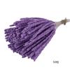 Plástico Morado Flor Artificial Hecha a Mano Material DIY Boda Cabeza de Flor de Espuma de Plástico Estambres de Ramo Artificial