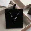 Colar Cruz Vajra em Prata de Lei S925 para Mulheres, Corrente de Clavícula de Luxo Leve de Nicho, Joia Versátil e Elegante