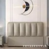 Cabecero para Uso Doméstico con Cojín Suave, Panel de Respaldo Moderno Minimalista de Pie Integrado, Cabecero Respaldo Panel de Madera Maciza de Lujo Ligero con Cojín Suave