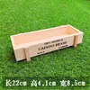 Caja de Madera Retro Creativa Arreglo de Planta Suculenta Micro Paisaje Maceta Rectangular de Madera Maceta de Madera Canaleta de Madera Adorno
