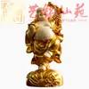Polvo de nuez de marfil monedas de cobre Yuanbao doradas prensadas figura de Maitreya Yi Ming Xian Yuan tamaño grande creativo 30 cm artesanía de Maitreya