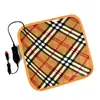 Almofada quadrada de veludo dupla face 12v 24v almofada de assento de carro cobertor elétrico para carro