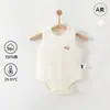 Mameluco de Verano para Bebé 100% Algodón Puro Body Calado Mameluco Triangular para Recién Nacido Traje Delgado sin Mangas para Gatear Bebé