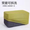 Taburete pequeño para cambiar zapatos, taburete de tela para sofá, taburete perezoso para sala de estar, taburete largo de madera maciza, taburete bajo, reposapiés