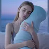 Travesseiro para Dormir Boneca Menina Abraçando a Perna Brinquedo de Pelúcia Travesseiro de Tira Longa Removível e Lavável Dorminhoco Lateral Estilo Cavalo-Marinho Cama Fofa Travesseiro Grande para Abraçar