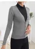 Cárdigan de punto blanco con cuello en V para mujer, chaqueta fina de manga larga ajustada de color liso para primavera y otoño, prenda exterior casual a la moda