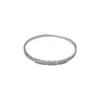 Pulseiras Geométricas Europeias e Americanas Personalizadas de Moda Amazon Cross-Border Incrustadas com Diamantes, Simples, Leves, Luxuosas e Versáteis Super Brilhantes Joias de Mão