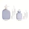 Material de Felpa Suave Botella Rellenable de Tapa abatible de 100 ml Botella para Loción Champú Gel de Ducha Detergente para Ropa Botella de Plástico Tamaño de Prueba