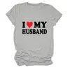Yo Mi Marido Amazon Ebay Estación Independiente Moda Elegante Camiseta de Mujer Cuello Redondo Manga Corta Ropa Interior Exportación