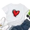 Camiseta de Algodão Tamanho EuropeuPopular Feminina 100% Algodão Estampada Casual Esportiva Manga Curta Simples Multifuncional