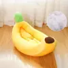 Nuevo Nido de Plátano Antideslizante y Resistente al Desgaste para Mascotas para Todas las Estaciones Perrera Nido para Gatos Grueso y Cálido Algodón PP Colchón para Gatos y Perros Dropshipping