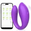 Mannokara App Wearable Vibrador de Goma Totalmente Cubierto Vibrador de Doble Cabeza Interno y Externo Dispositivo de Masturbación Femenina Venta al por Mayor de Fábrica