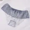 Ropa Interior Sexy de Encaje Malla Sexy para Mujer Verano Delgada Estudiante Chica Princesa Pantalones Tipo T para Mujer Cabeza