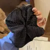 Anillo para el pelo plisado estilo coreano alta elasticidad Cuerda para el pelo Textura de alta calidad Anillo de bola grande con lazo Nuevo estilo 2025 Para mujer Cola de caballo Cabeza de bola