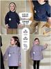 Sombrero Redondo de Primavera y Otoño para Niños, Triple Protección, Forro Polar Delgado, Cortavientos, Modelo Nuevo Mat26 para Niños y Niñas, Chaqueta con Capucha Estilo Nórdico
