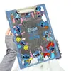 Prancheta Acrílica Desenho Animado Fofo A4 Pasta Transparente A5/A6 Prancheta de Armazenamento de Provas de Aluno Bloco de Notas