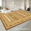Tapete Persa para Sala de Estar, Resistente a Manchas e Fácil de Cuidar, Tapete de Chão Estampado para Uso Doméstico, Tapete ao Lado da Cama do Quarto, Mais Vendido na Amazon, Lavável