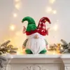 Boneco Rudolph transfronteiriço Gnomo de lantejoulas de Natal Enfeite de Natal com luzes Boneco sem rosto