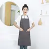 Delantal Publicitario de Lona al por Mayor Personalizado para Fabricantes Se Puede Personalizar con Logo para Chefs Horneado Tallas Grandes Delantal Resistente a Manchas Transfronterizo