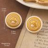 Pendientes Vintage Antiguos de Época Serie de Pintura al Óleo Van Gogh Flor de Aceite Goteante Borla de Perla Pendientes Joker Venta al por Mayor