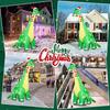 Modelo de gas de dinosaurio de Halloween transfronterizo Modelo de gas de Diplodocus navideño Modelo de gas luminoso de calabaza Accesorios de decoración para patio 13 pies