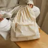 Mochila impermeable de cordón de nailon, gran capacidad, ligera, adecuada para estudiantes, desplazamientos, deportes, fitness y viajes, con diseño de cordón
