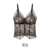 Nueva lencería sexy sin espalda de encaje con espalda de mariposa y almohadillas en el pecho, no necesita usar sujetador, camisola fina transpirable para mujer