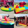 Máquina Giratoria Inflable Comercial para Múltiples Personas, Rueda Giratoria Inflable de Eliminación de Obstáculos, Divertido Accesorio de Actividad de Calentamiento para Formación de Equipos